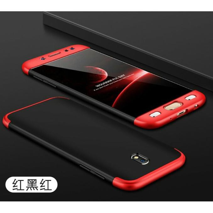 SAMSUNG GALAXY J7 PRO/J730/J7 2017 HARD CASE 360 GKK 3IN1 FULL COVER - HITAM