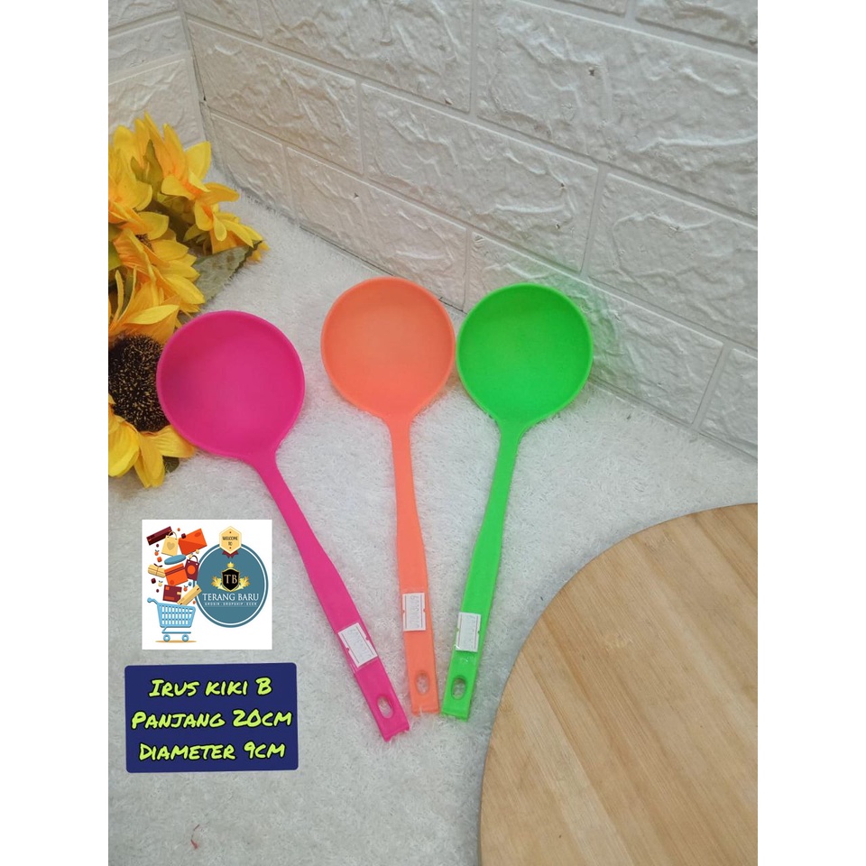 Centong Sayur Kiki Besar Irus Plastik Sendok Es Buah