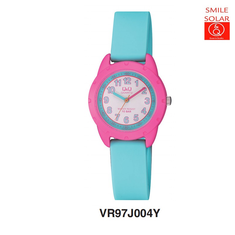 SALE 7.7 Jam Tangan Anak Lucu Colorful Rubber Analog Original Q&amp;Q QNQ QQ VR97 VR97J Series