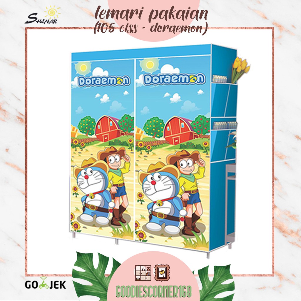  LEMARI  PORTABLE PAKAIAN ANAK  DISNEY KARAKTER  LUCU 