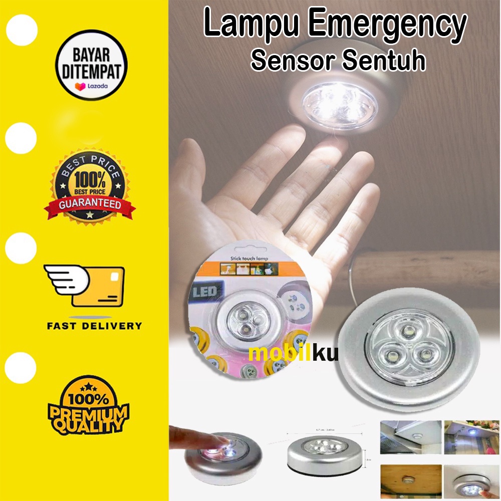 [BISA COD] Lampu Emergency Darurat Sensor Sentuh Stick Touch Lamp Lampu