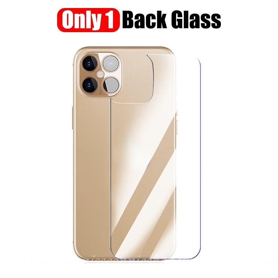 3-in-1 Tempered Glass Front Back Lens Glass Compatible for iPhone 11 12 13 Pro Max 7Plus 8Plus XR  6 6S Plus 7 8 SE 2020 Screen Protector Tempered Glass Film