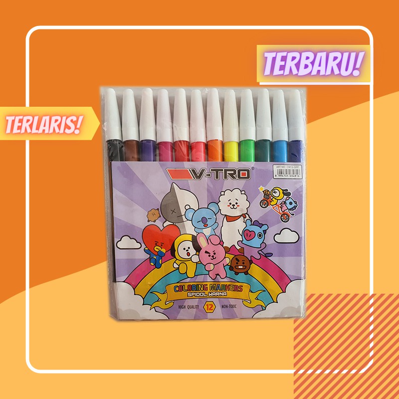 

Spidol 12 warna Murah / Keisaki / JAYA ABADI