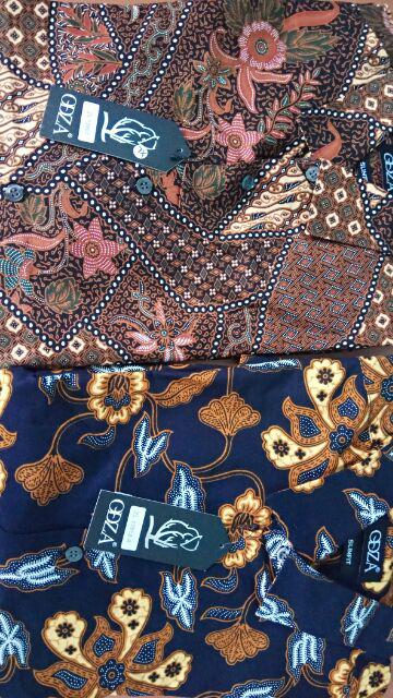 Odza Baju Kemeja Batik Pria Slim Fit Fashion Lengan Panjang Didiata
