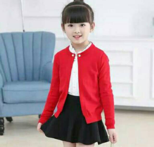 ALIZA CARDIGAN ANAK RAJUT/ATASAN RAJUT ANAK /SWEATER RAJUT ANAK