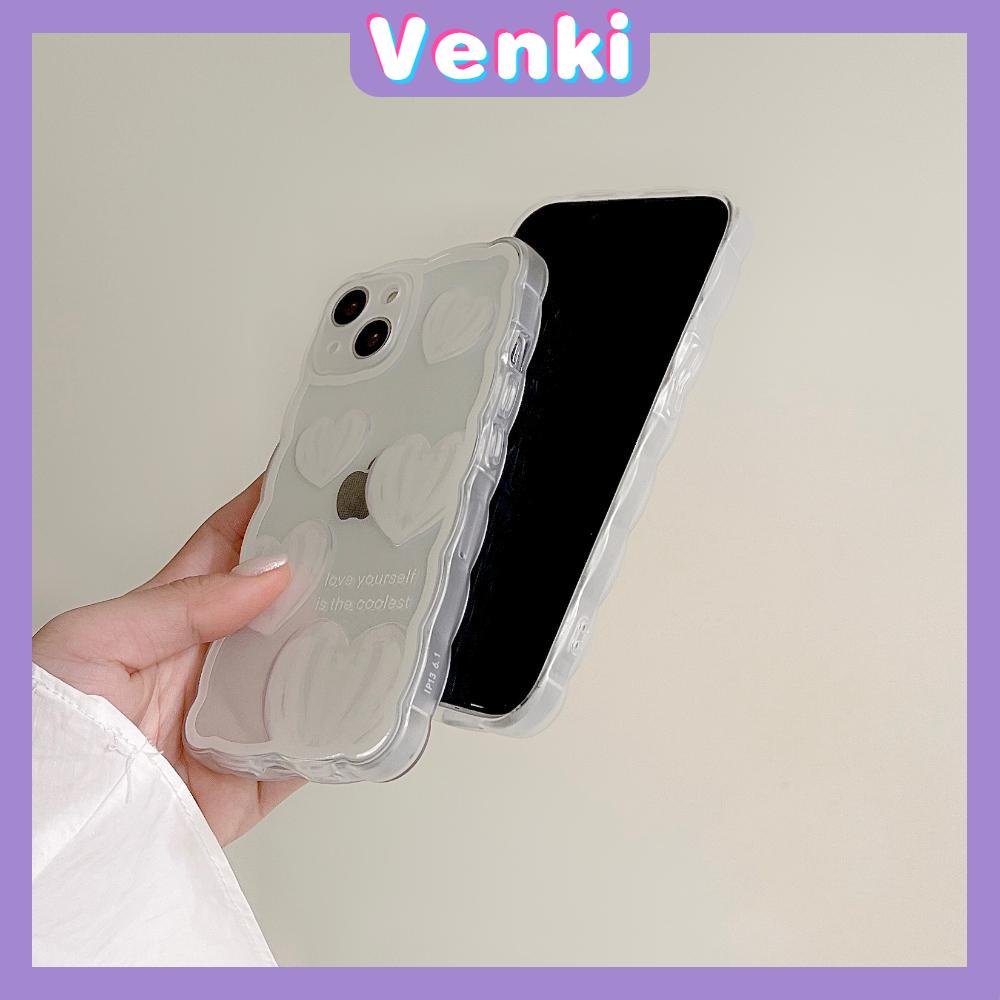 Soft Case Silikon Transparan Anti Slip Shockproof Motif Hati Untuk iPhone 13 Pro Max 12 Pro Max 11 7Plus