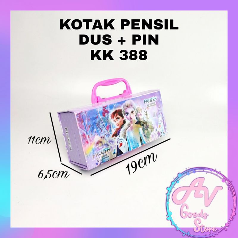 Kotak Pensil / Kotak Pensil Dus Pin Susun Karakter Hologram 3D / Tempat Pensil Dos Kode-6