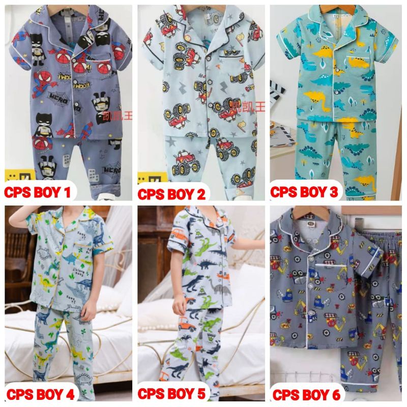 SETELAN BAJU ANAK PIYAMA ANAK IMPORT BAHAN LEMBUT