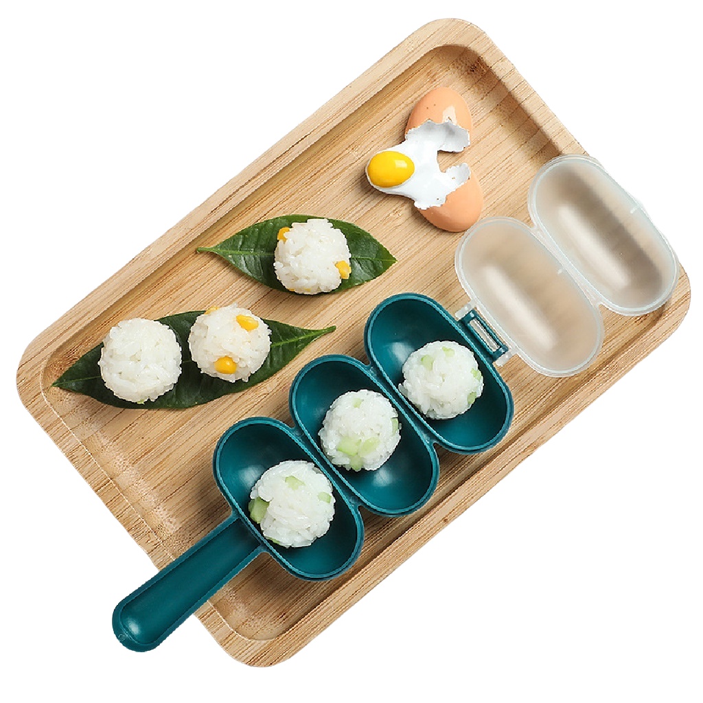 [DEASTORE] RICE BALL MOLDS - SUSHI MOLD MAKER DIY - CETAKAN NASI BENTO BULAT BOLA - CETAKAN RICE BALL - RICE BALL SHAKER BENTO