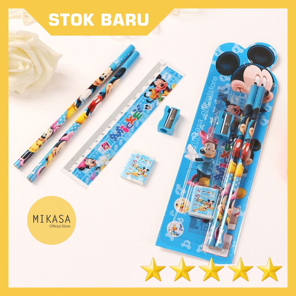 

Paket Alat Tulis Set Anak Sekolah Lengkap Motif Kartun - Souvenir Stationery Pensil Rautan Penghapus