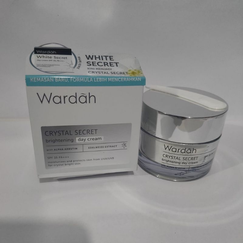 Wardah Crystal Secret Brightening Day Cream 30g (kemasan baru )