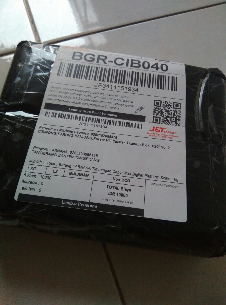 Arnaha Timbangan Dapur Mini Digital Platform Scale 1kg 0.1g - I2000