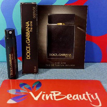 Vial Parfum OriginaL Dolce &amp; Gabbana The One EDP Intense 0.8 ml For Men Murah