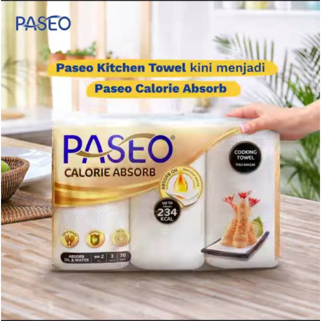 paseo kitchen towel tissue 1 roll