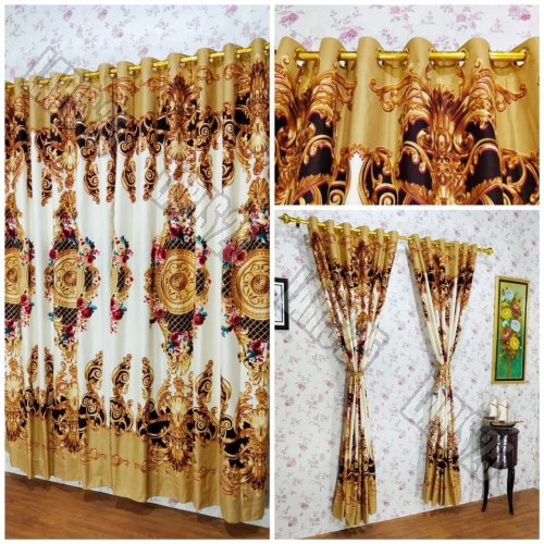 TERMURAH BAHAN KAIN MOTIF SULTAN TERLARIS KATUN MIKROTEX UTK SPREI GORDEN BEDCOVER PER 0,5M DAN 1M