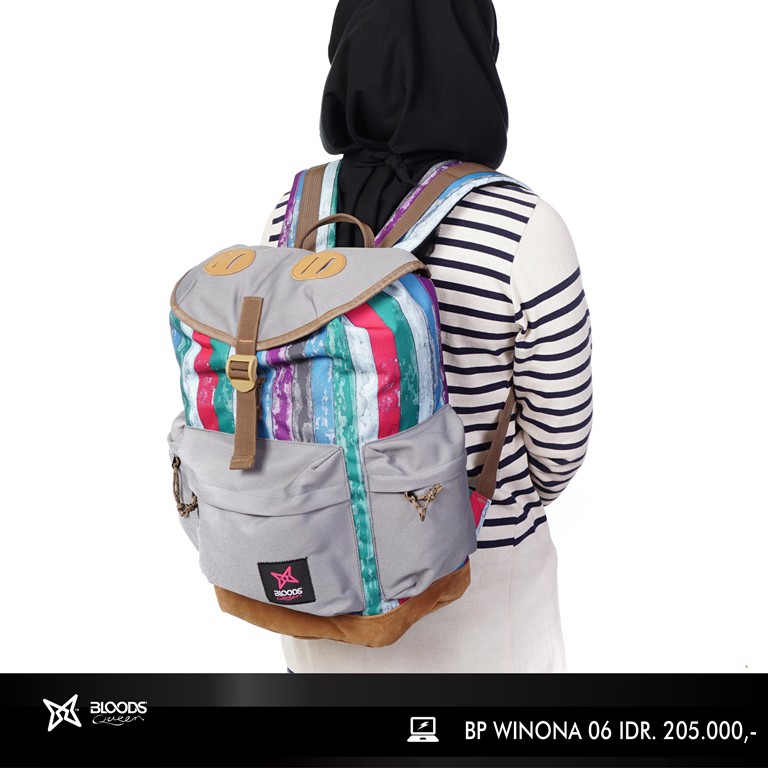 Tas Punggung / Tas Serut/ Ransel Distro Wanita BP WINONA 06 BLOODS Original