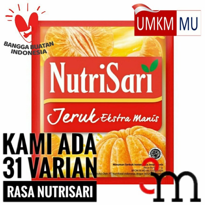 

b01n1nh Nutrisari - Jeruk Extra Manis (1 Renceng = 10 Sachet) Ds201Fs