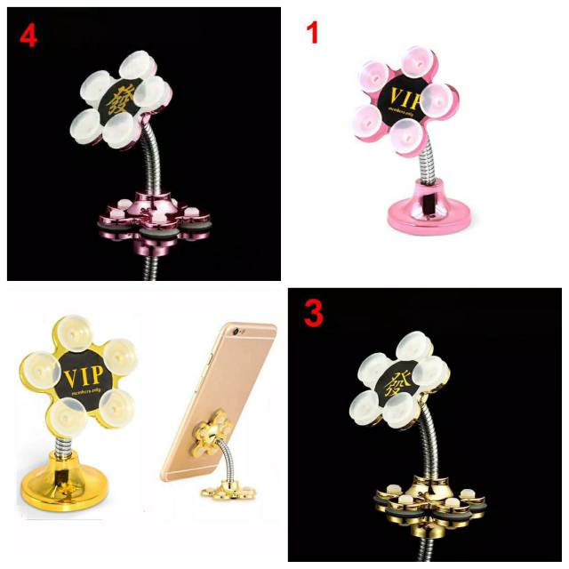 Car Phone Holder FLOWER Stand Dudukan Tablet Mini Pod Stand Besi Flexible Holder iPad Stick Holder