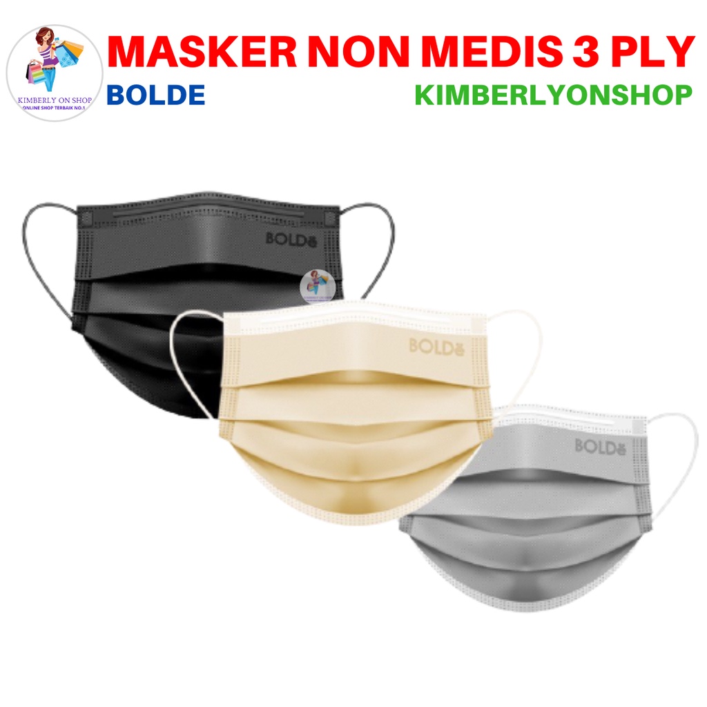 BOLDe Active Mask / Masker 3Ply 50 Pcs