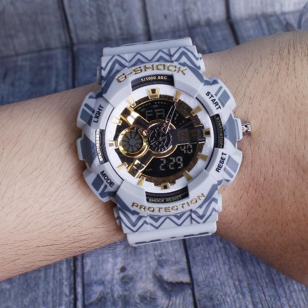 DISKON AKHIR TAHUN  TERMURAH ... G-Shock Casio Edisi Special Motif Tribal GA110 Abu . Jam tangan