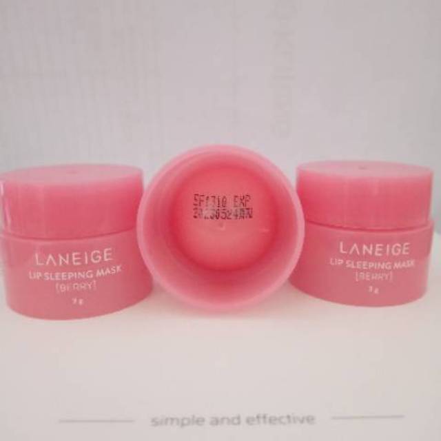Laneige Lip Sleeping Mask Travel Size ORIGINAL BARU Exp 