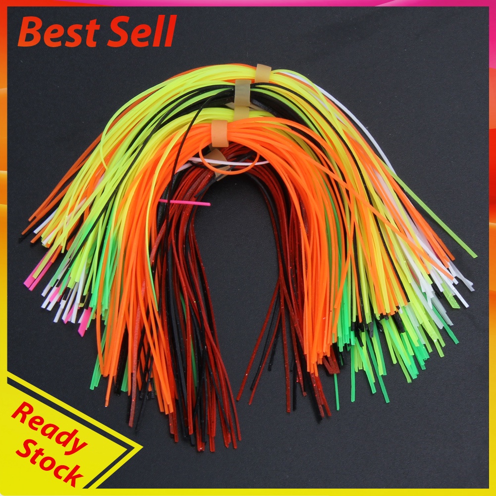 10 Bundles Legs Barred Flake Fly Tying Material Squid Skirts Lure Thread