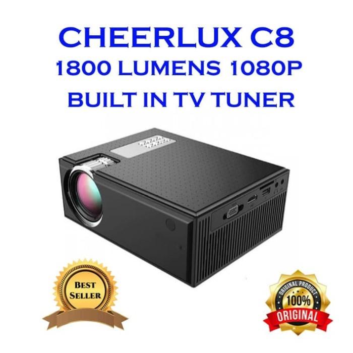 

Irled | Cheerlux C8 With Tv Tuner Mini Led Projector 1800 Lumens 1080P - Hitam