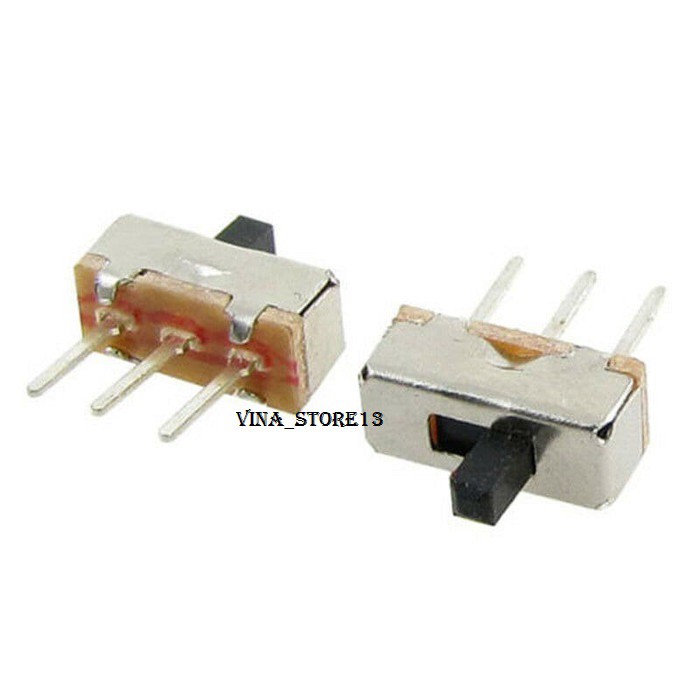 Saklar SPDT 1P2T Geser Kecil 3 Pin 3P 3 P -  sorong Toggle Switch SS12D00 G4 4mm