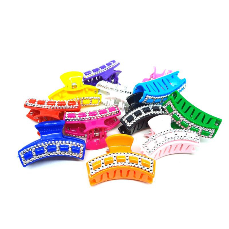 12pcs JEPIT RAMBUT VARIASI MATA 3.5CM GROSIR