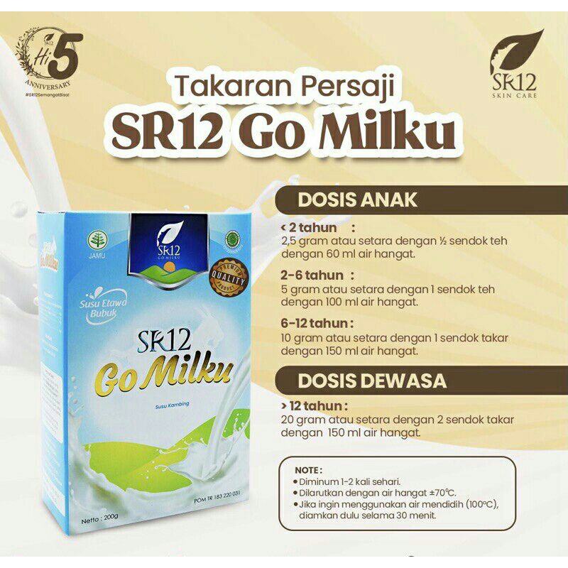 

GO MILKU SR12 SUSU KAMBING ETAWA HALAL BPOM MENINGKATKAN KESEHATAN IMUN TUBUH MELANCARKAN ASI ASLI