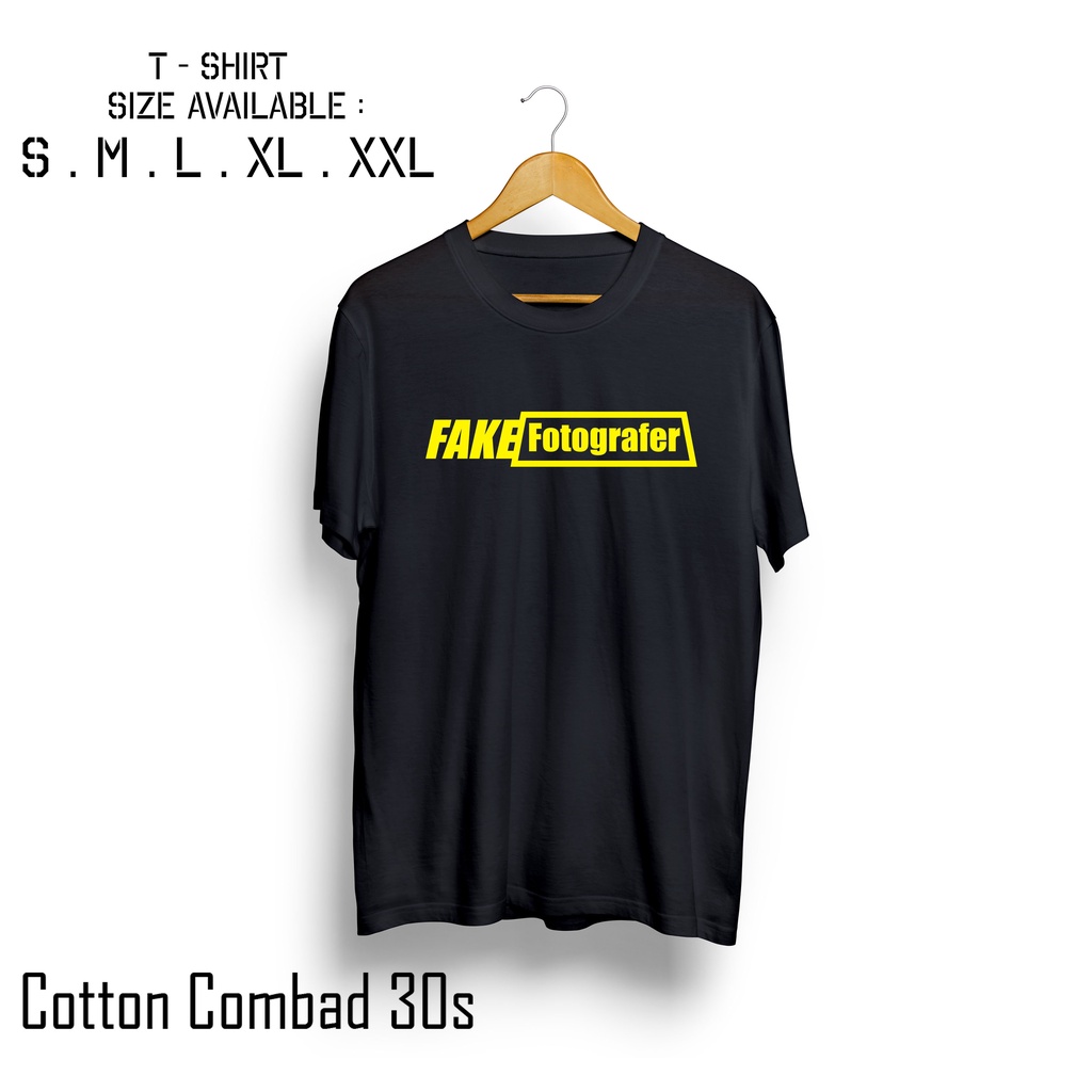 Kaos Fake Fotografer / Kaos Baju Distro Pria Wanita Terlaris