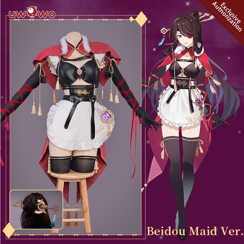 PREORDER Exclusive Authorization UWOWO Beidou Maid Ver. Dress Cosplay Game Genshin Impact Costume Fo