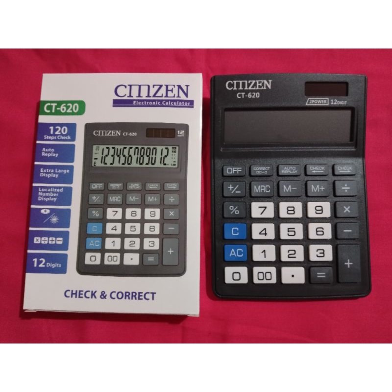 

Kalkulator CMZEN CT 620 = 12 Digit=