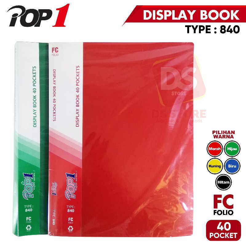 

CLEAR HOLDER / DISPLAY BOOK ISI 40 LBR FOLIO CH-40 POP1