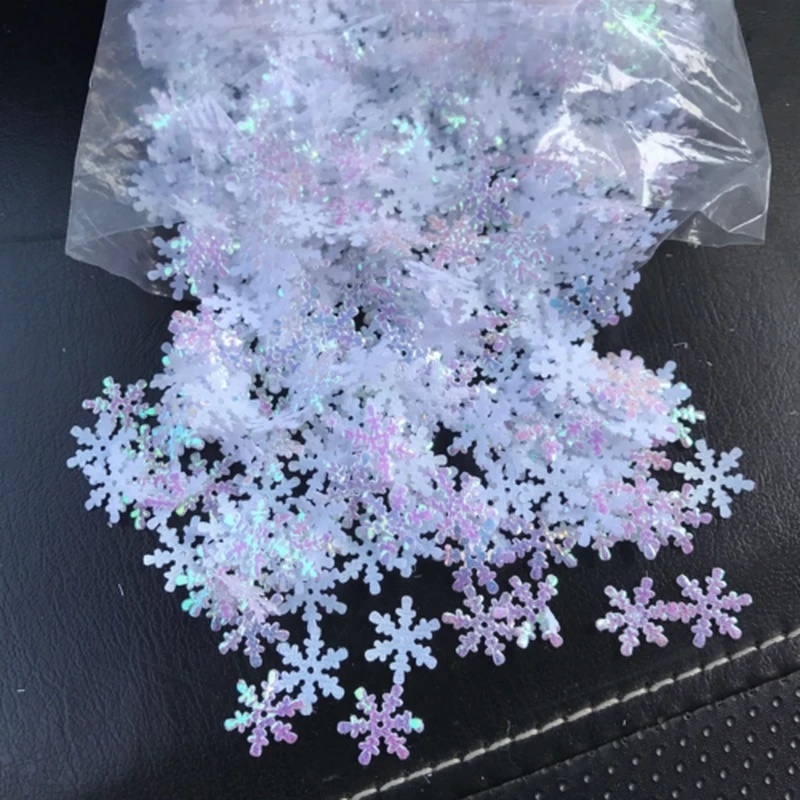 Hot Sale/300 Pcs Natal Klasik Shiny Snowflake Ornaments/Stiker Jendela Pohon Xmas Snowflakes Liburan Pesta Dekorasi Rumah