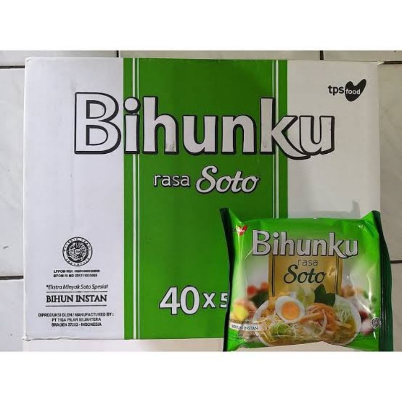 

Mie Bihunku Instan Kemasan 1 Dus isi 40 Pcs