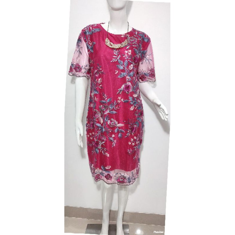 ODILIA - L & XL- Dress tile bordir timbul 3d.