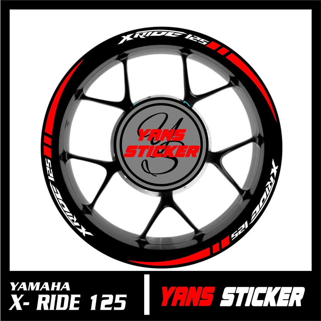 STICKER VELG YAMAHA X-RIDE 125 DESAIN SABIT