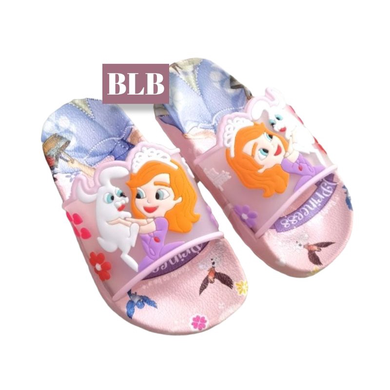 SANDAL SELOP ANAK PEREMPUAN TERBARU KARAKTER PRINCESS SOVIA SANDAL ANAK CEWEK ANTI SLIP KEKINIAN EMPUK DAN TRENDY