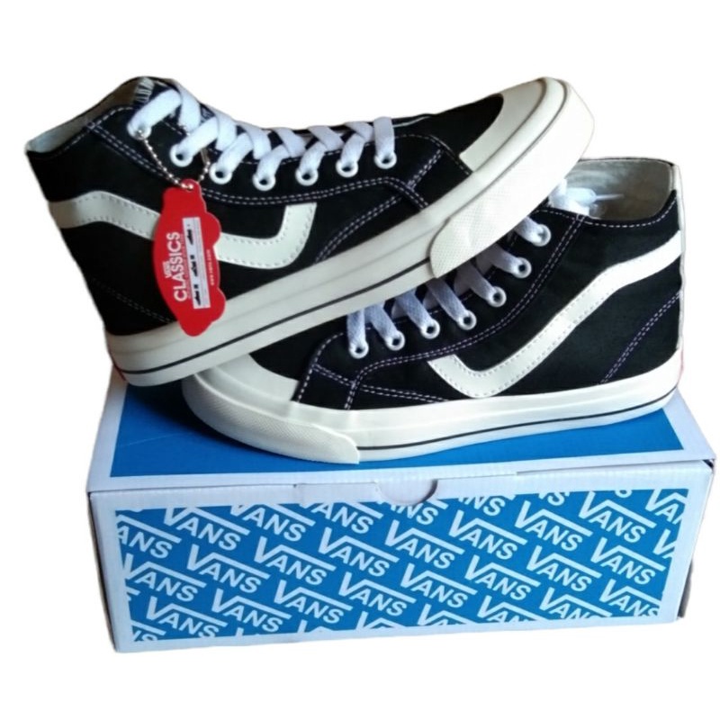 vans old skool OG style high decon SF Halfmoon Black White