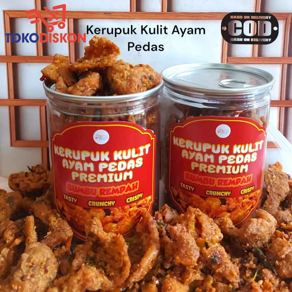

Can Kerupuk Kulit Ayam Krispy Pedas Bumbu Rempah Krupuk Kulit Ayam Crispy Kualitas Premium