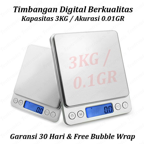 

DISKON - (BISA COD) Timbangan Digital Emas Kopi Bumbu Dapur Pocket Scale 3KG / 0.1GR