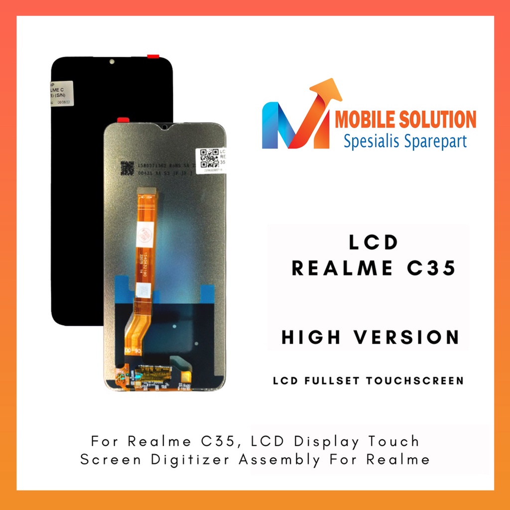 Grosir LCD Oppo Realme C35 ORIGINAL 100% Fullset Touchscreen - Parts Kompatible Dengan Produk Oppo Garansi 1 BUlan