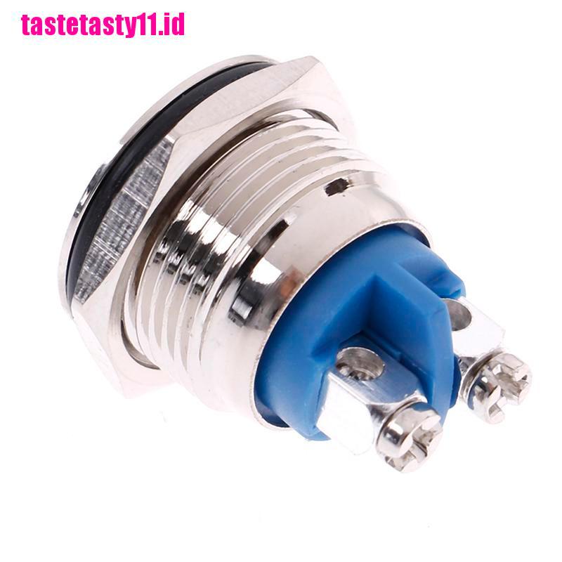 1 Pc Tombol Tekan momentary Bahan metal Anti Air Ukuran 16mm