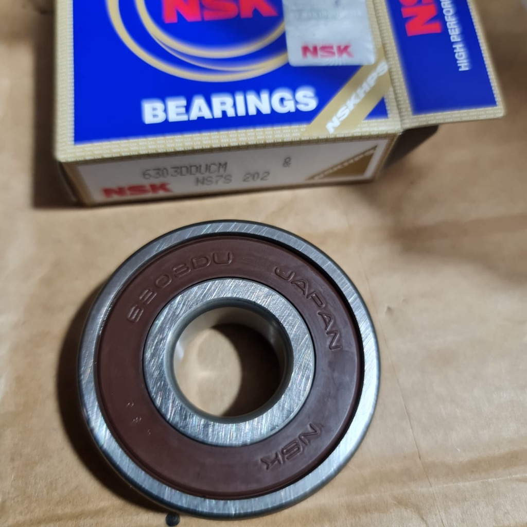 Bearing lahar NSK 6303 DD 6303 2rs tutup karet japan asli 17x47x14