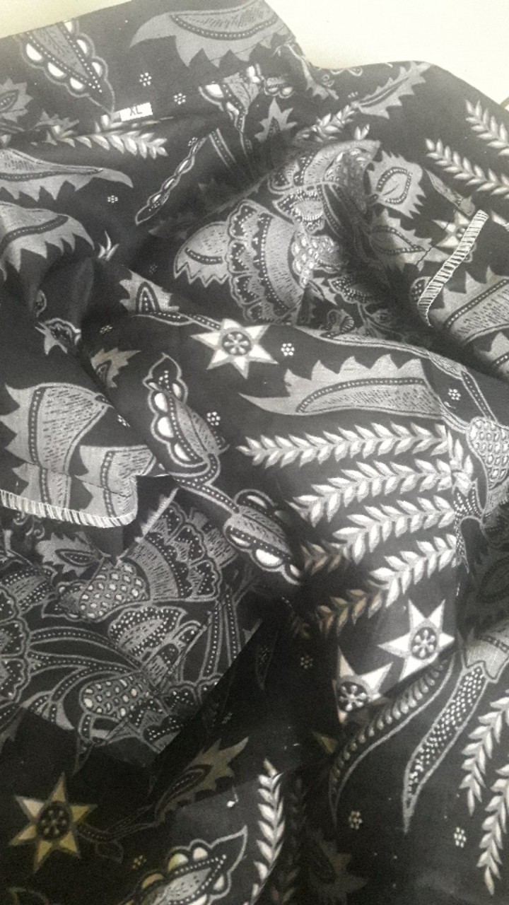 Couple Batik Ayah Dan Anak Laki-laki Motif Manggar Abu / Baju Ayah Dan Anak Termurah / Cod