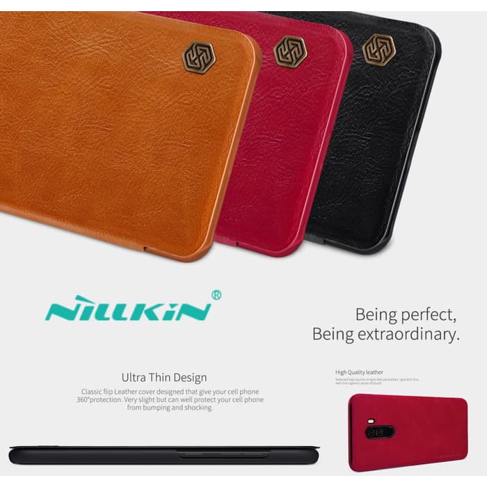 Flip Cover XIAOMI Pocophone F1 Nillkin Qin Leather Flip Case Original