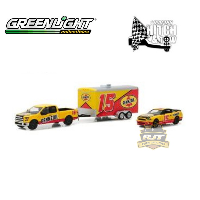 Greenlight 1:64 RACING HITCH & TOW Series 1 2017 Ram 2500 & 2017 Dodge Charger SRT Hellcat  Diecast