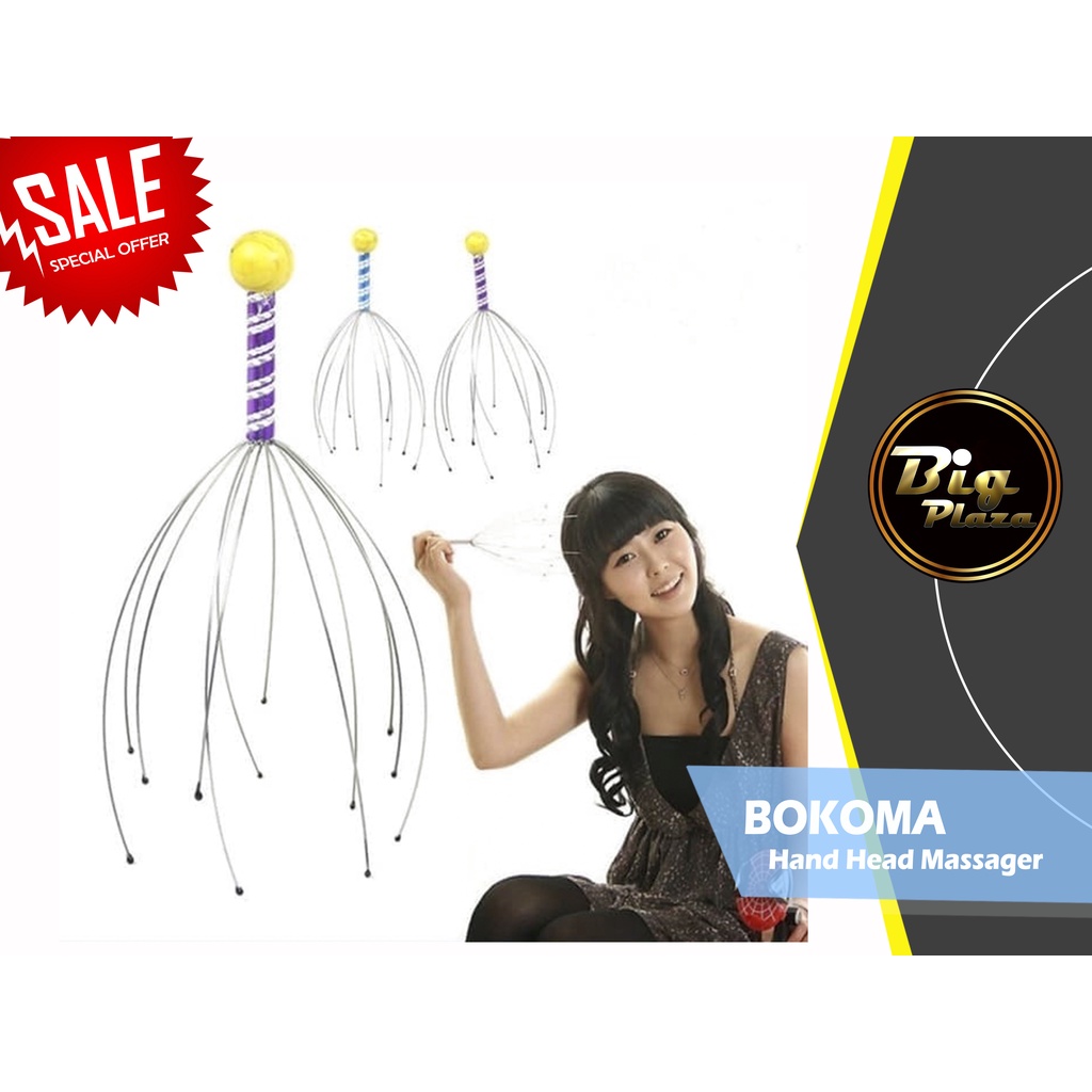 BOKOMA Hand Head Massager - Alat Terapi Kepala Untuk Susah Tidur 0626
