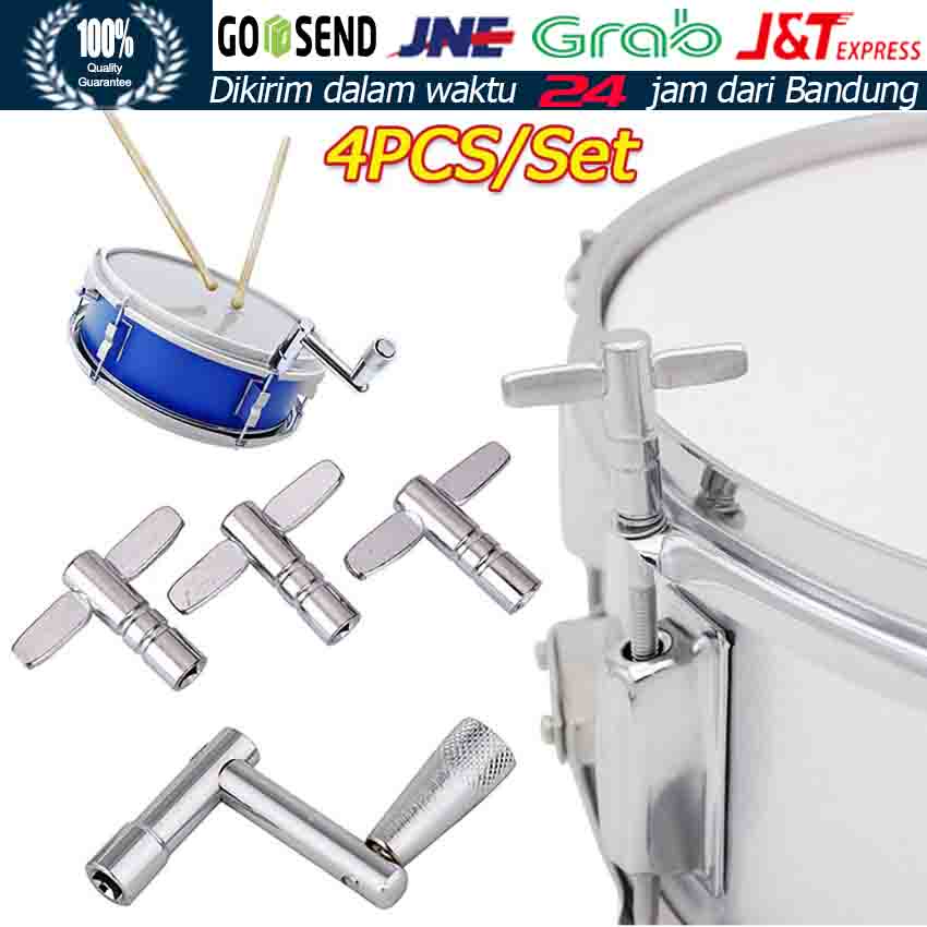Kunci Tuning Drum Besi Chrome Tune Key Lubang Gantungan Kunci KD-03